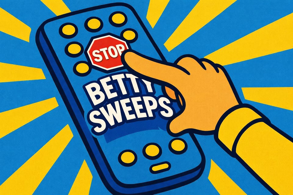 Betty Sweeps Shutting Down