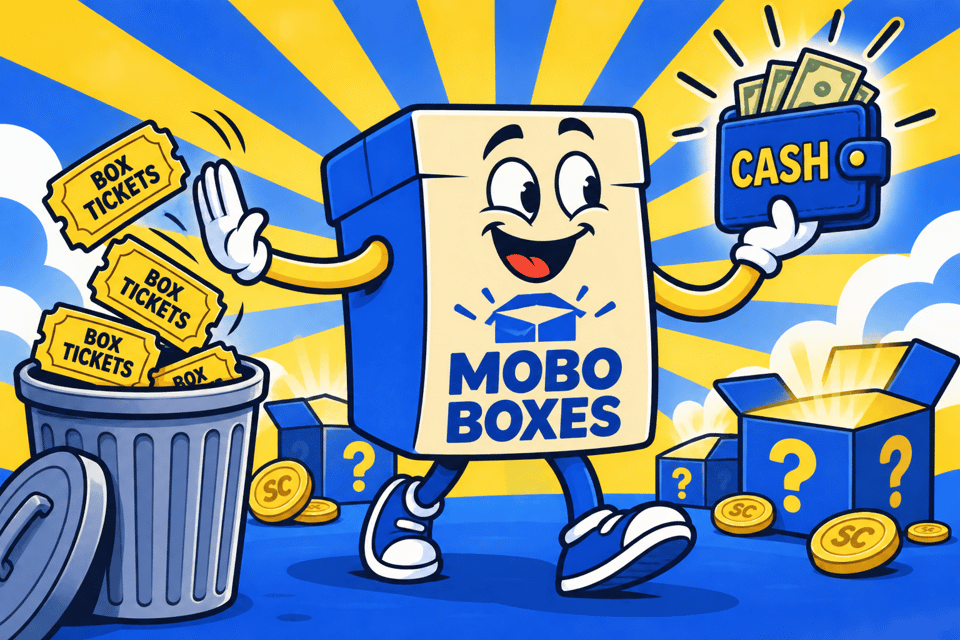 Illustration for "Modo.us Replaces Box Tickets With Cash for Modo Boxes in Oct. 2 Update"