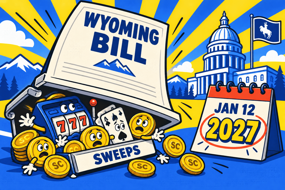 Illustration for "Wyoming Committee Sponsors Sweeps Casino Ban Bill for 2027 Session"