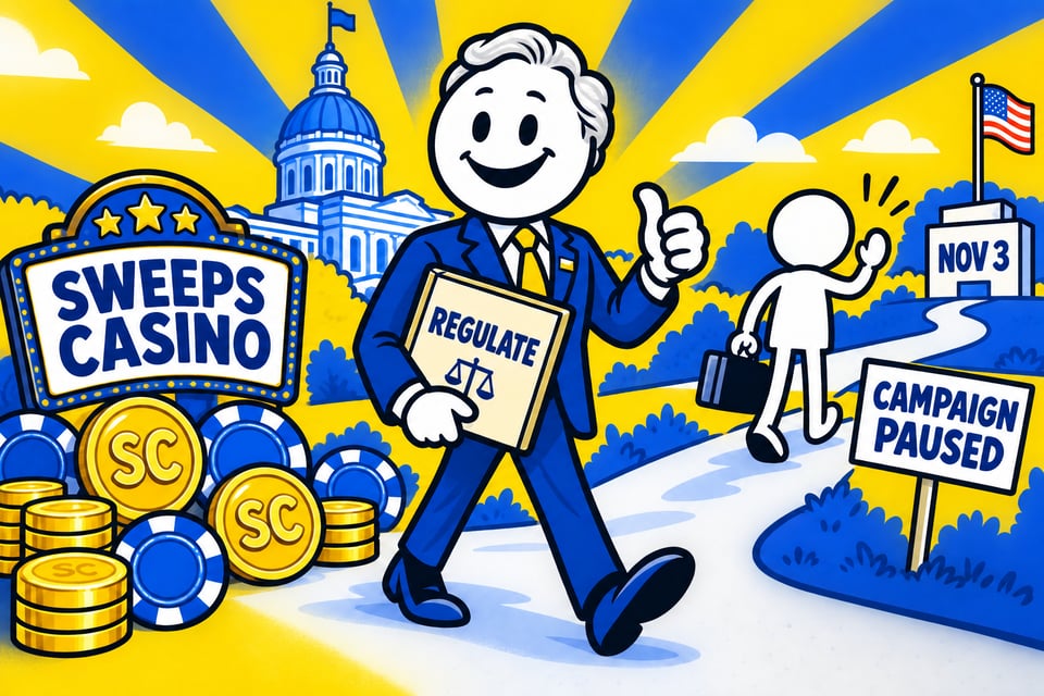Illustration for "Indiana Sen. Ron Alting Halts Re-Election Campaign Ahead of Nov. 3 Vote"