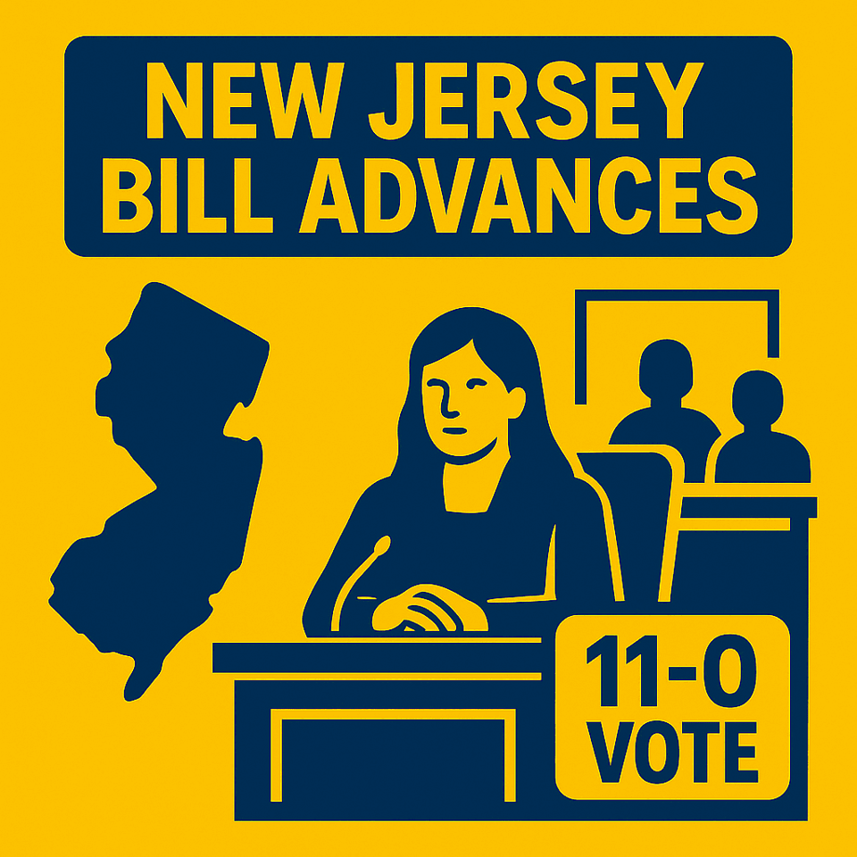 New Jersey sweeps bill advances with vote 11-0