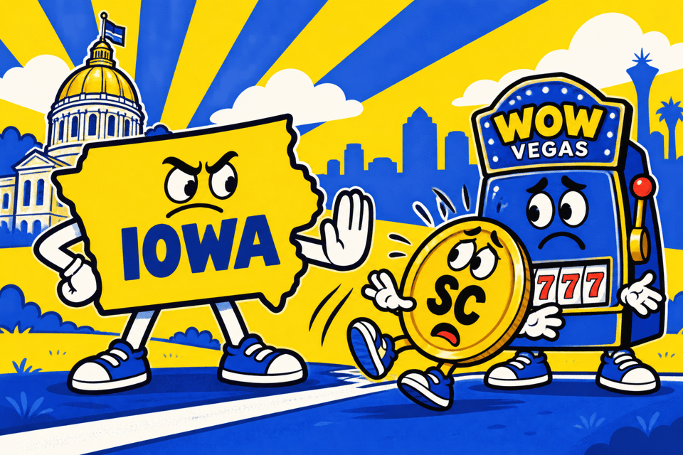 WOW Vegas Ends Sweeps Coin Gameplay In Iowa