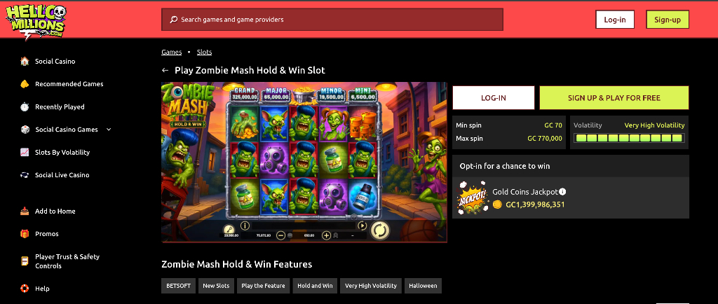 Hello Millions slot game