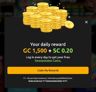 Jackpot daily bonus