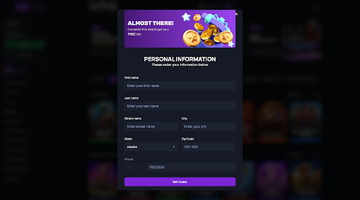Legendz Casino verify account