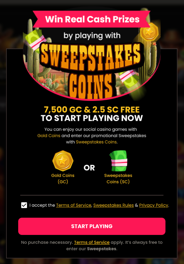 Mega Bonanza welcome bonus