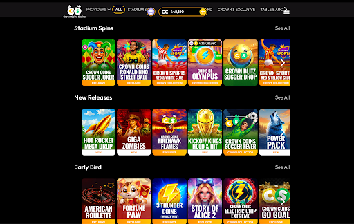 Crown Coins games june 26