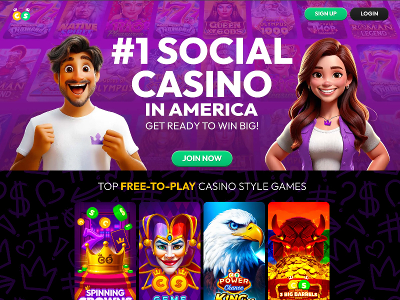 Crown Coins landing screen