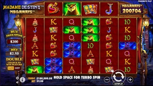 Madame Destiny Megaways slot game