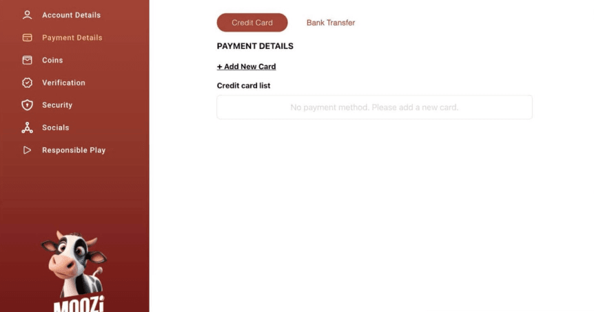 Moozi Casino banking