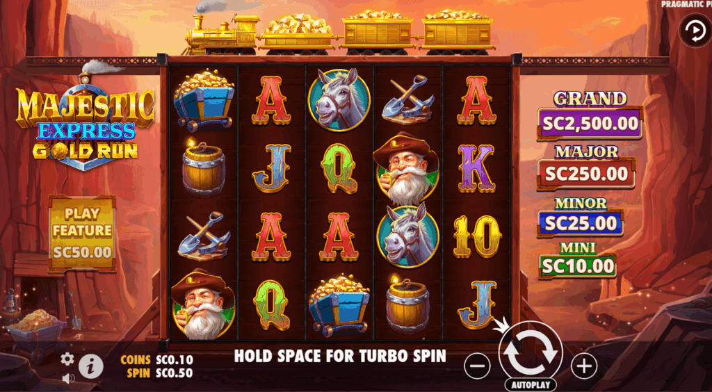 Pragmatic game on Spinfinite Casino