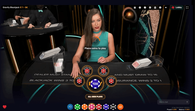 Spree Casino live dealer game