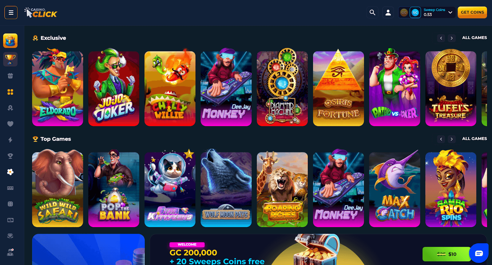 Casino.click games