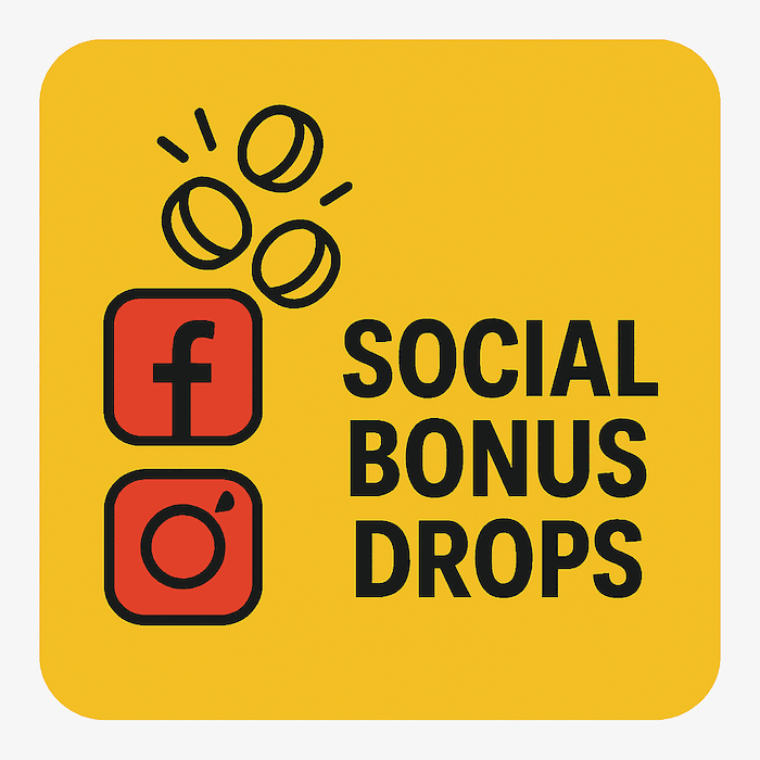 social media sweepstake bonus drops