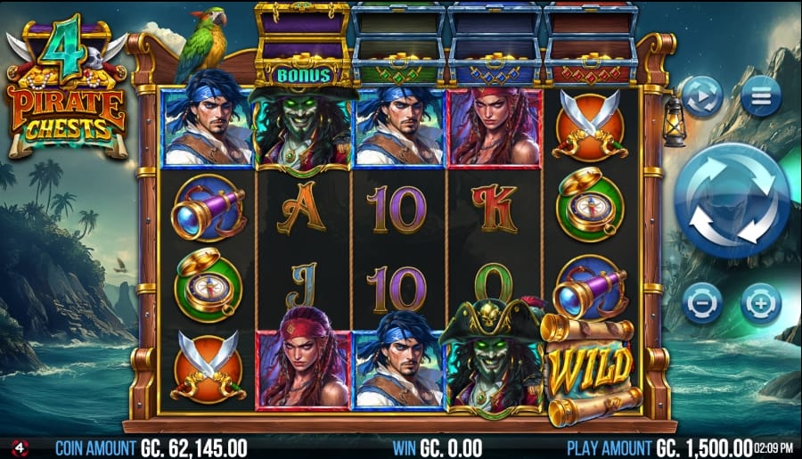 4 Pirates Chest slot