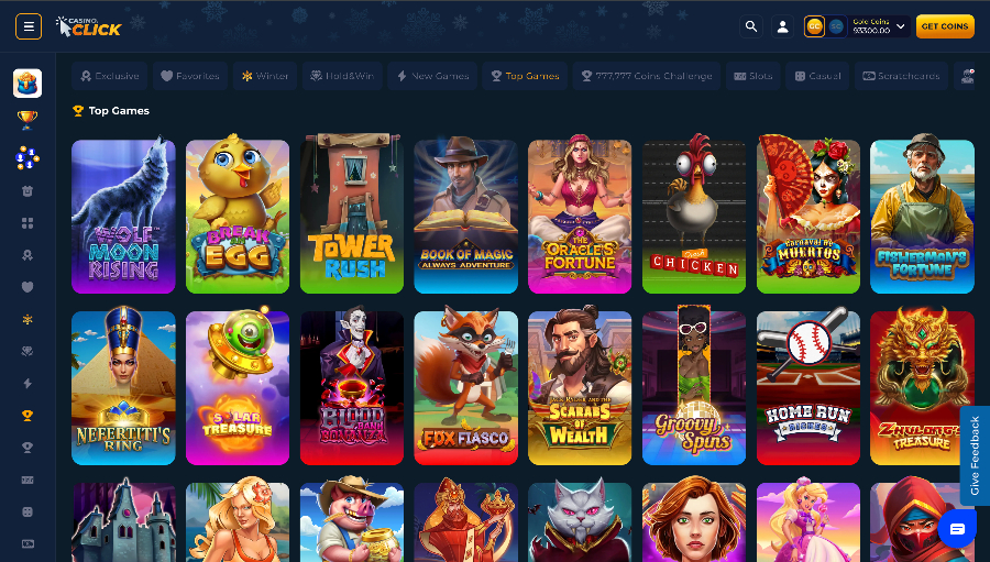 Casino Click top games Jan