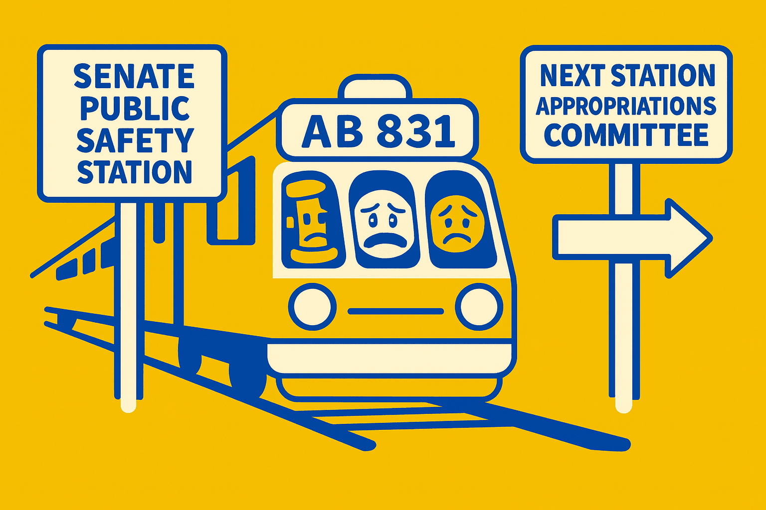 AB 831 passes and moves to Senate appropriations committee in California
