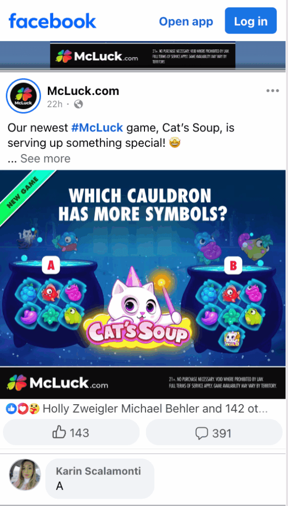 McLuck Facebook Account
