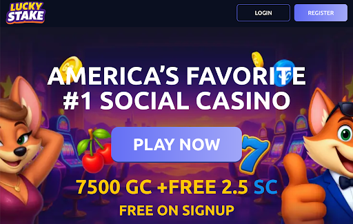 Luckystake landing page