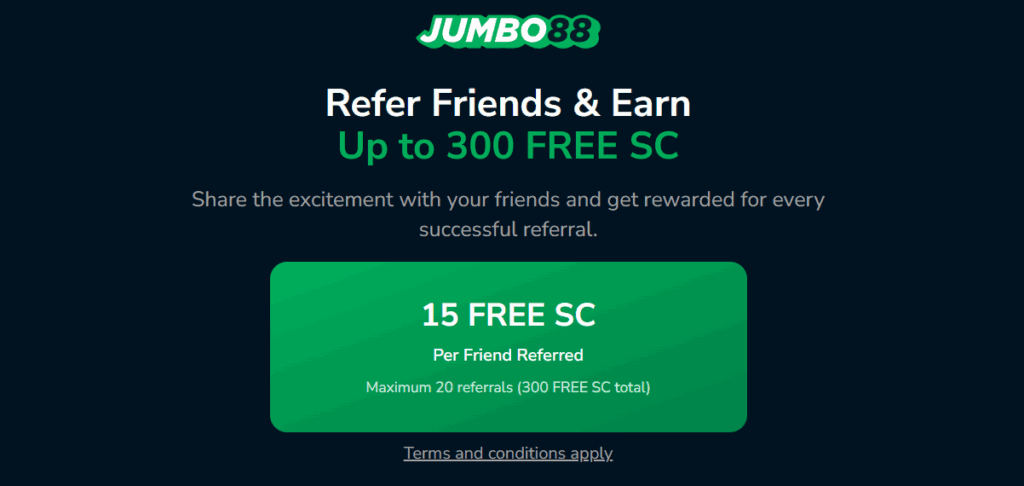 Jumbo88 Casino refer a friend