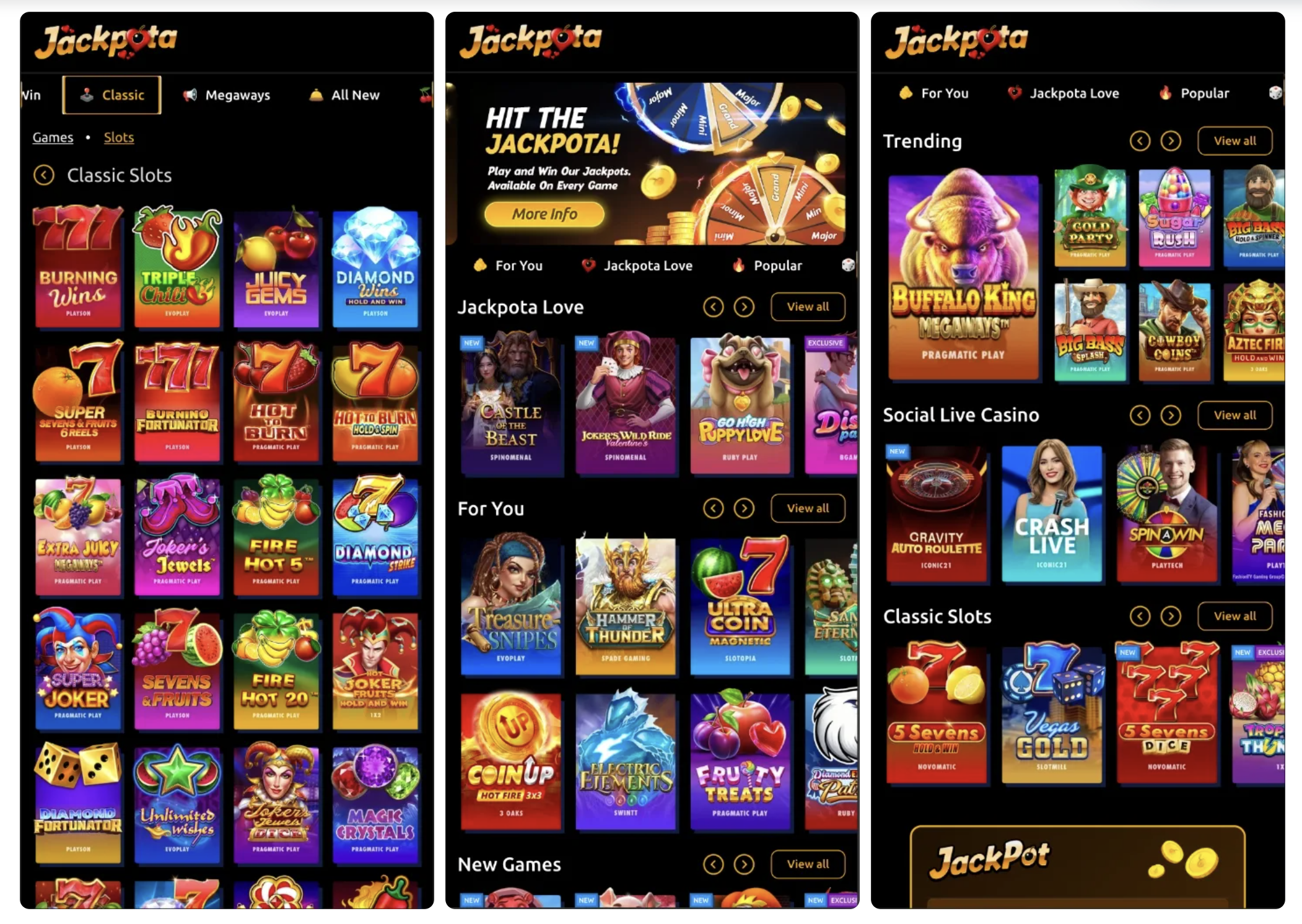 Jackpot Sweepstakes and Social Casino