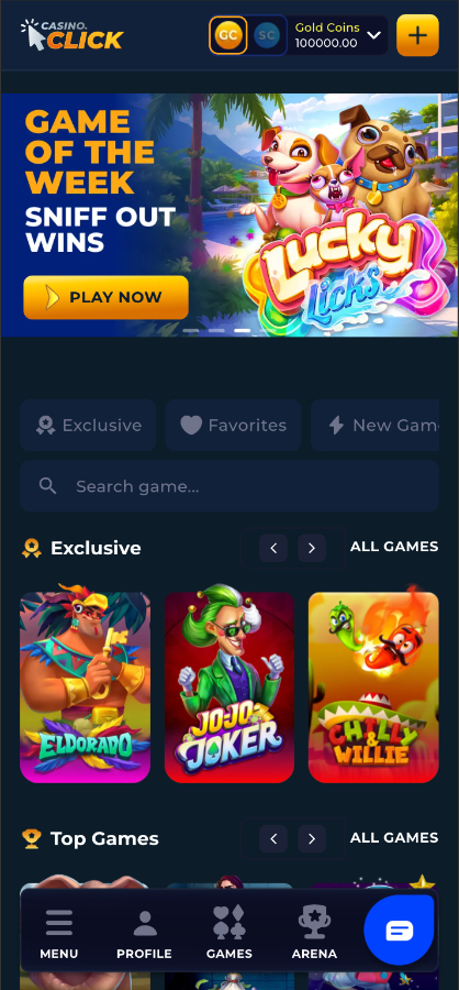Casino Click mobile screenshot