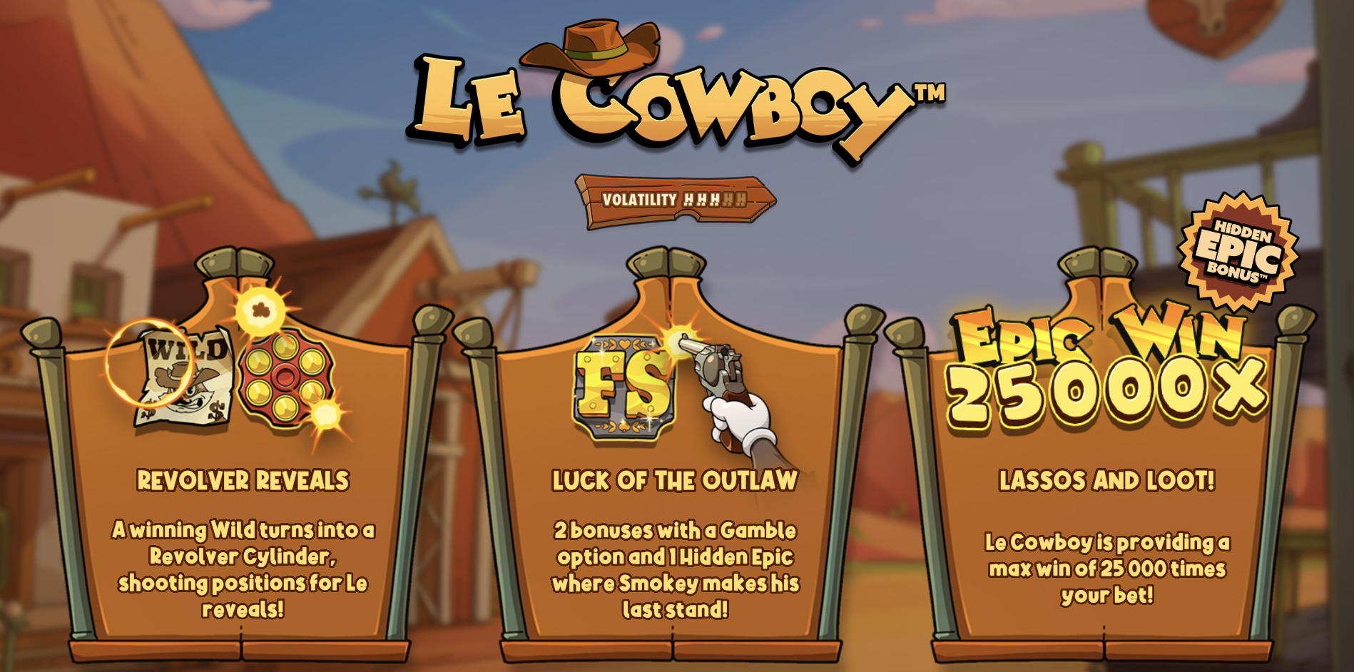 Le Cowboy Slots by Hacksaw Gaming