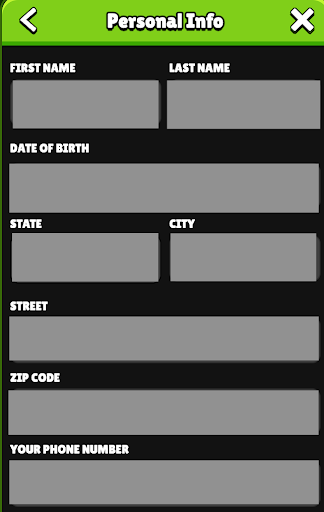 Sweep Jungle sign up form