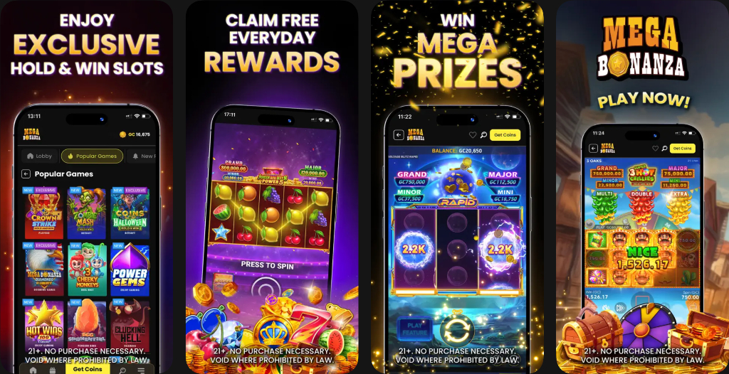 Mega Bonanza mobile app store