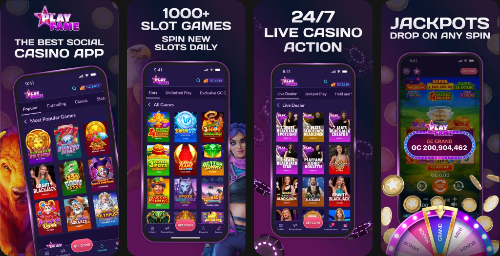 PlayFame mobile app store