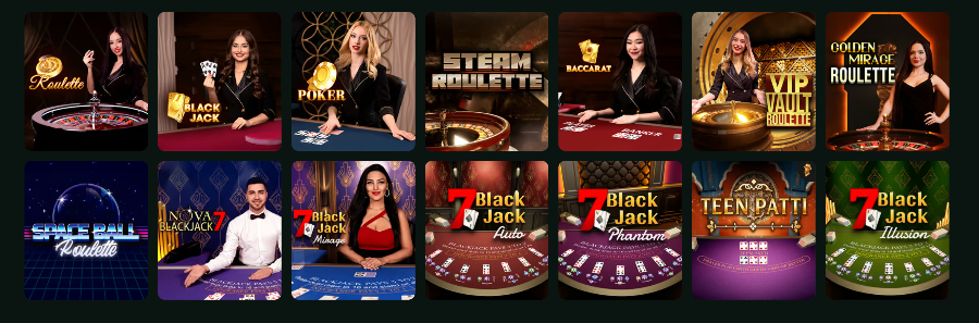 Fire Sevens Casino live dealer