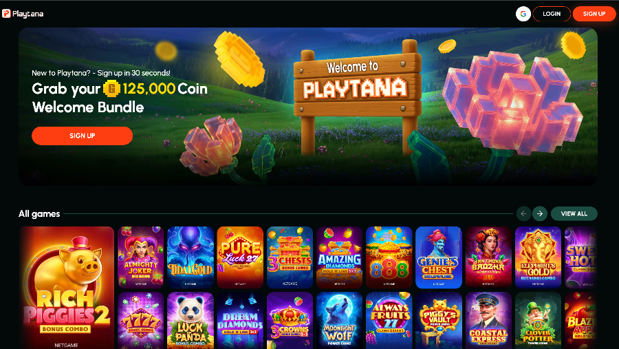 Playtana landing