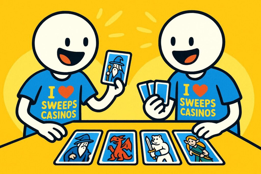 A cartoon representation of two stick figures wearing I