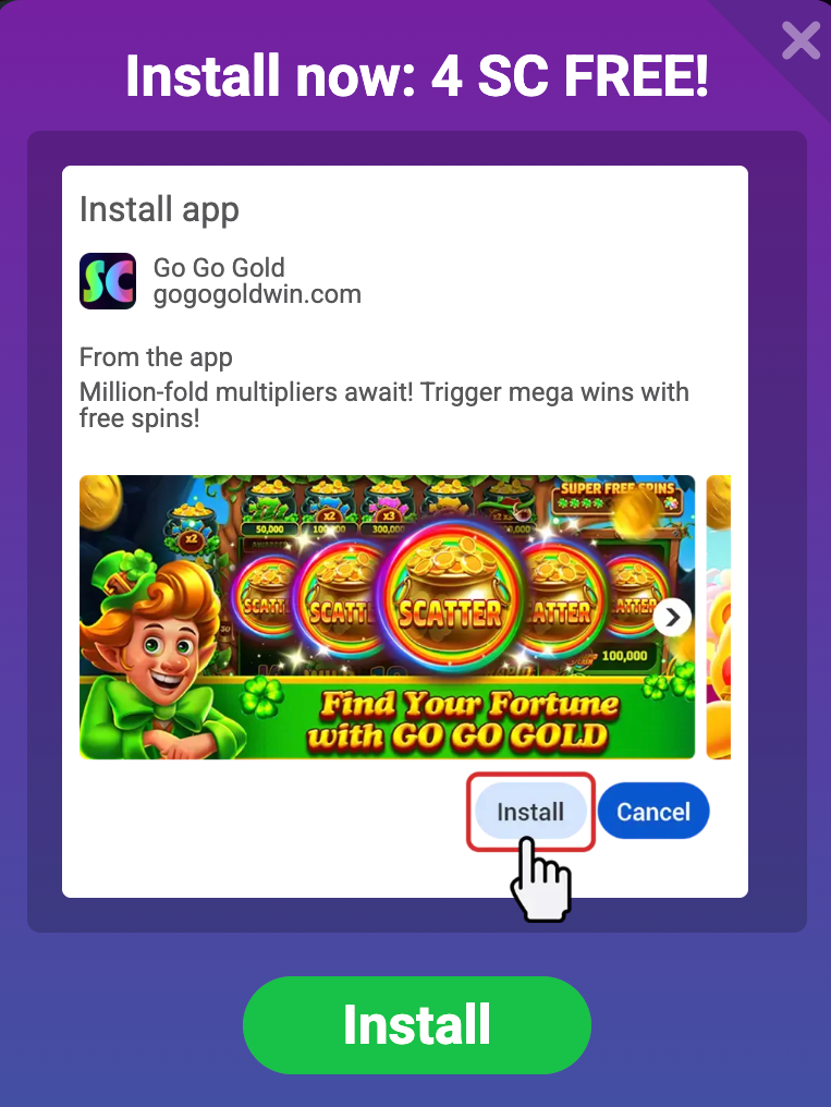 Go Go Gold Casino install app