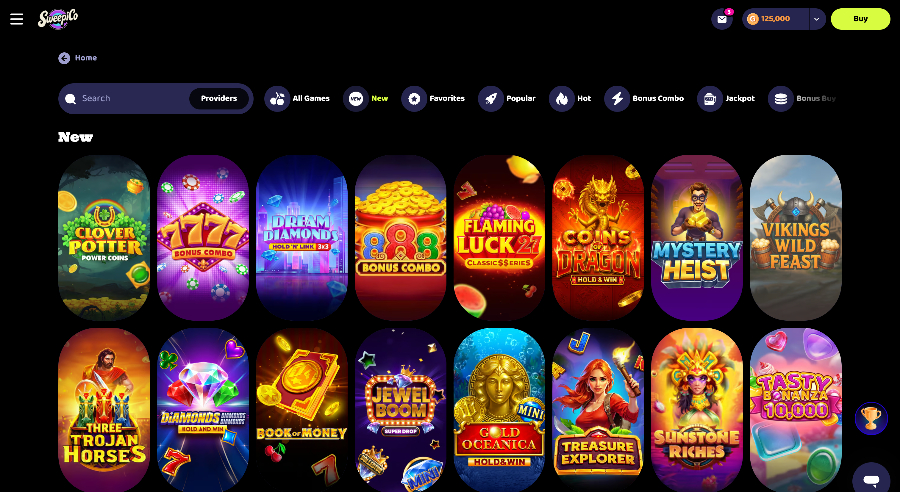 Sweepico new games Jan