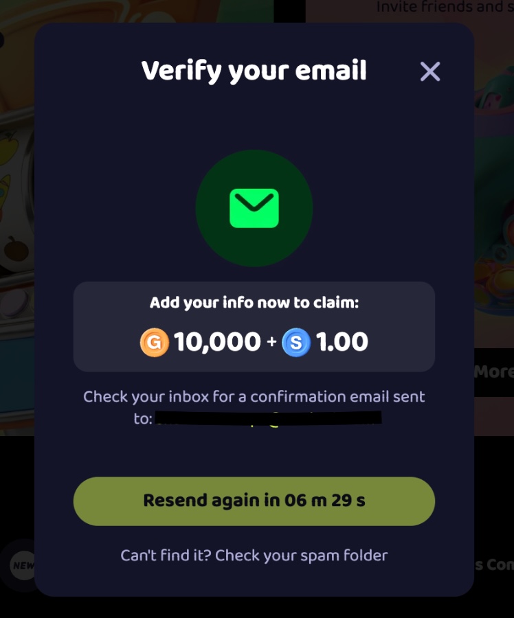 Sweepico verify email