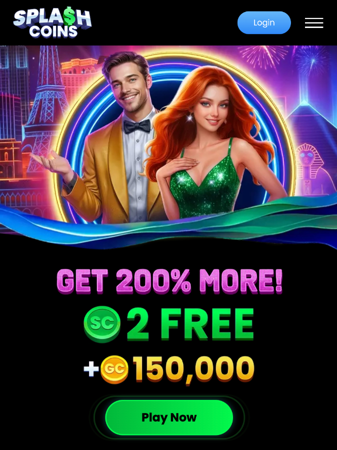 Splash Coins landing