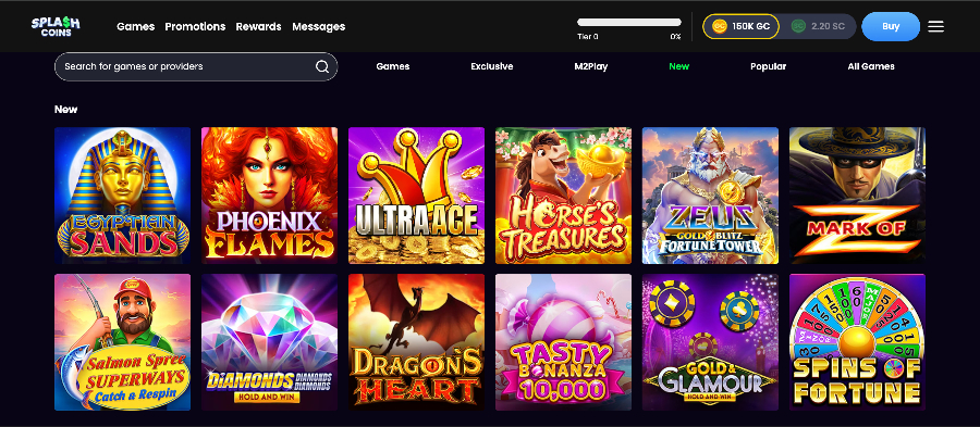 Splash Coins new games