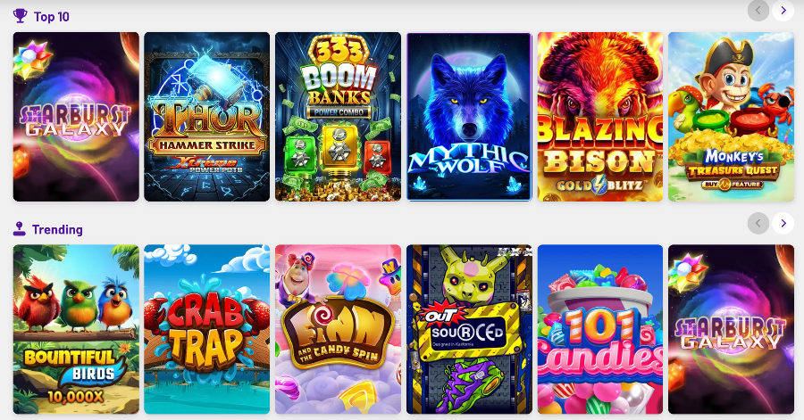 Wandando Casino Top 10 games