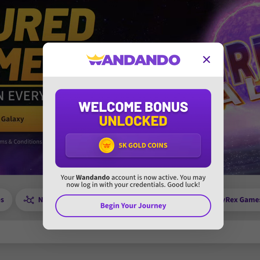 Wandando Casino welcome bonus