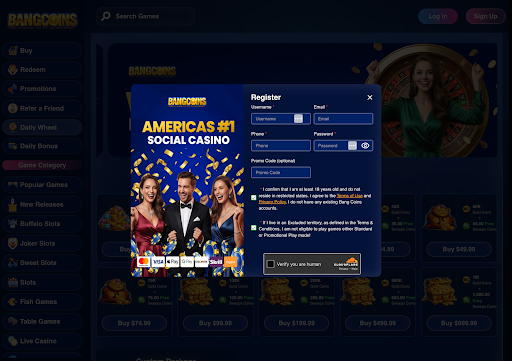 BangCoins registration