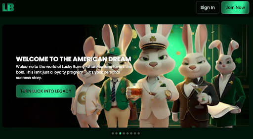 Lucky Bunny landing