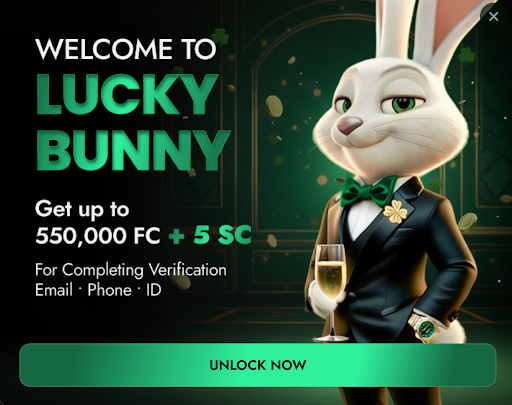 Lucky Bunny welcome bonus