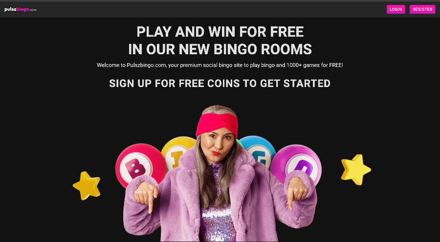 Pulsz Bingo landing