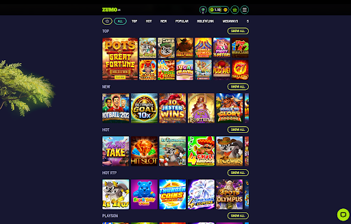 Zumo Casino games