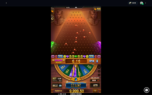 Mummy Plinko game