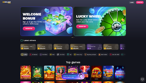 NoLimitCoins landing
