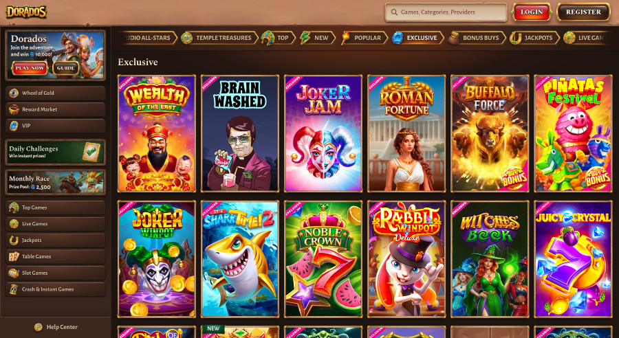 Dorados Casino exclusive games