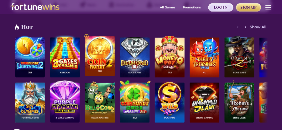 Fortune Wins games