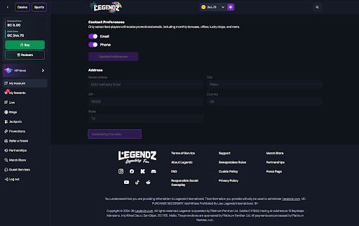 Legendz amoe details